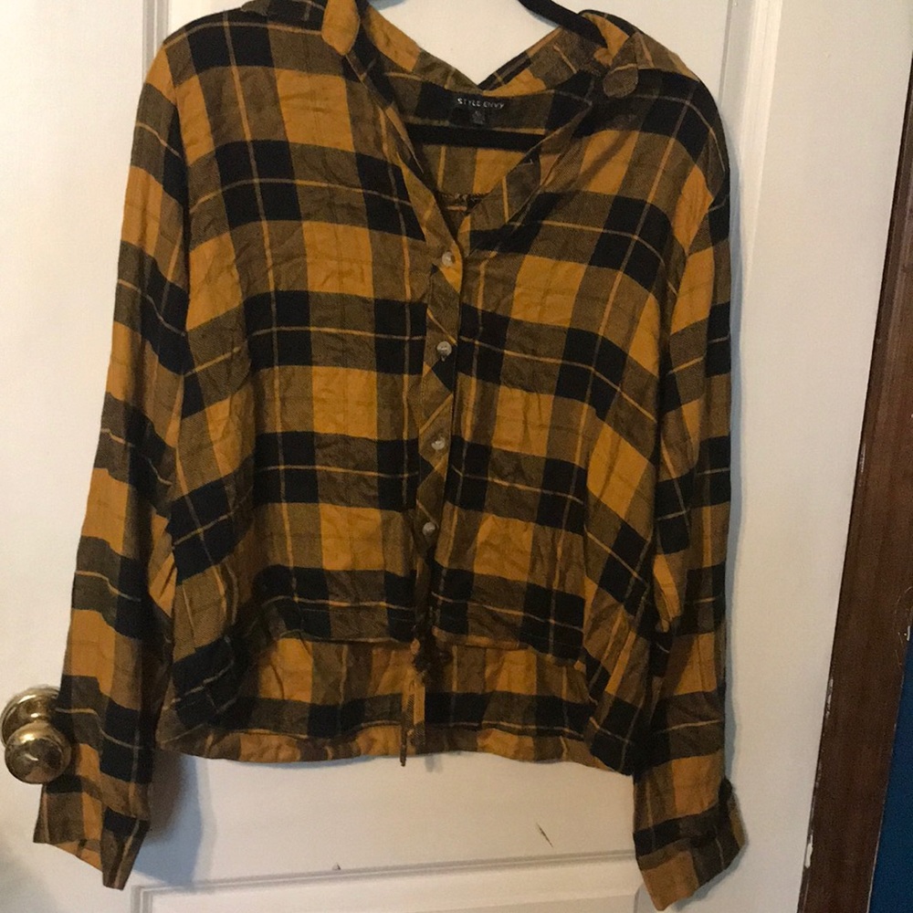 Yellow Plad Shirt